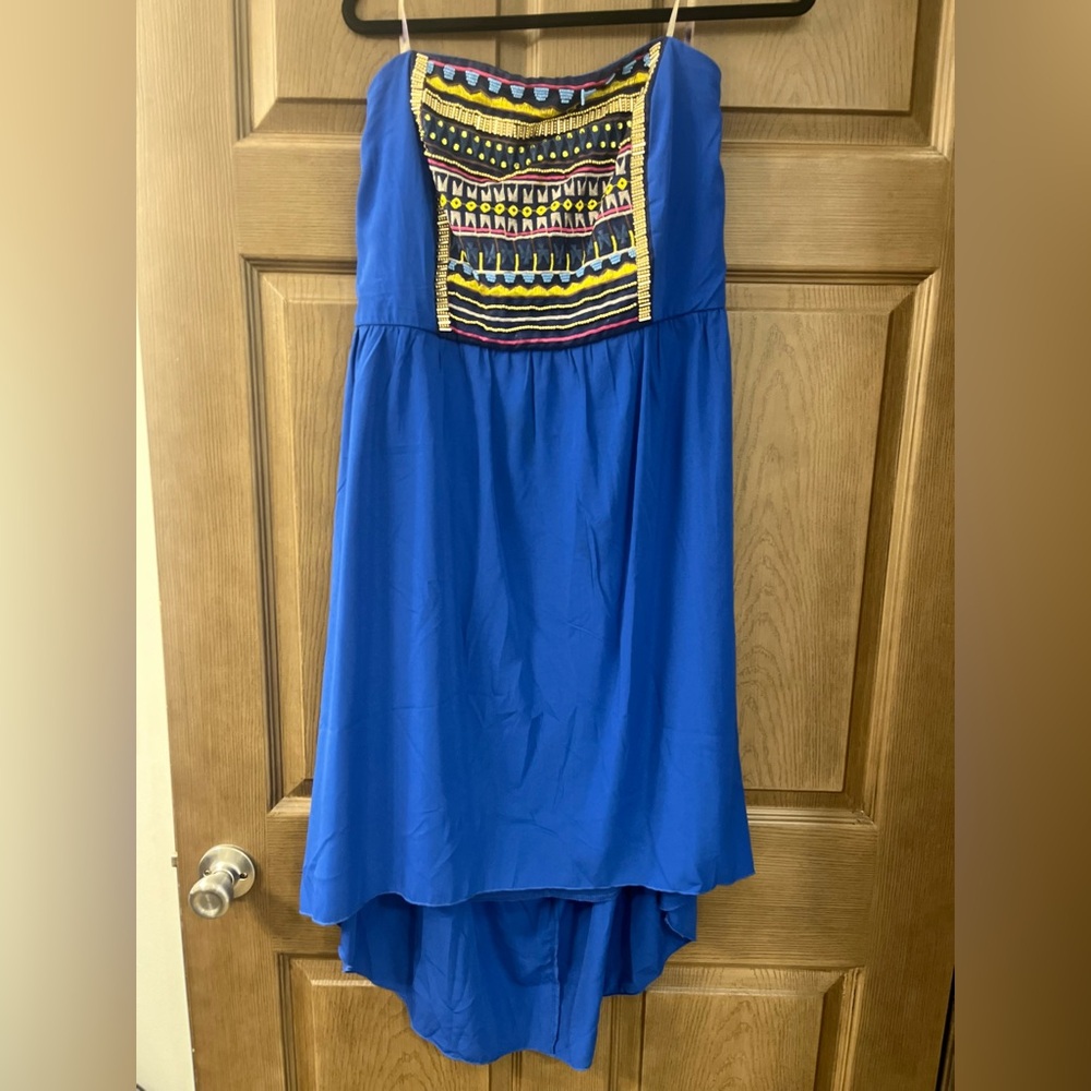 Maurice’s strapless hi-low dress